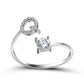 Adjustable Personalized Alphabet Ring - Sphere Standouts