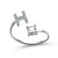 Adjustable Personalized Alphabet Ring - Sphere Standouts