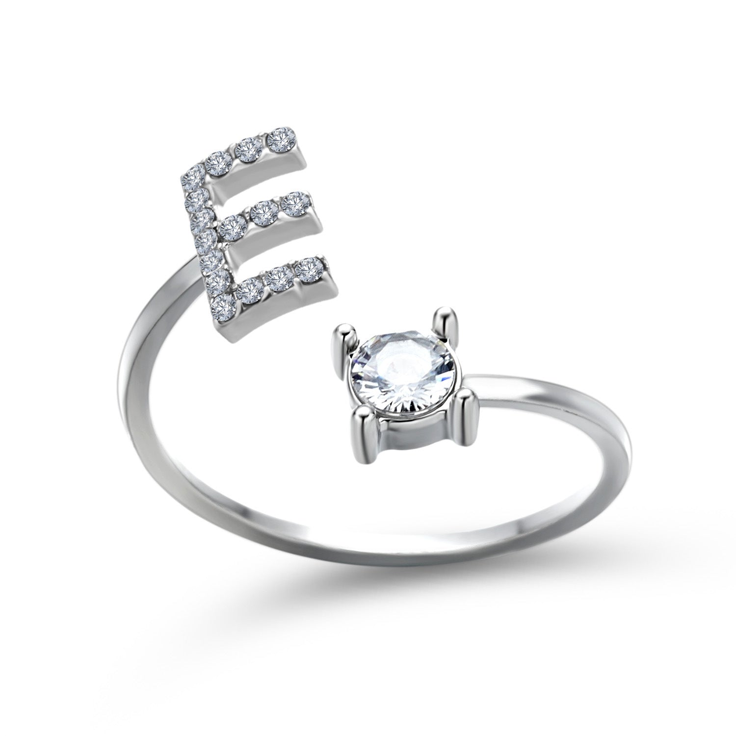 Adjustable Personalized Alphabet Ring - Sphere Standouts