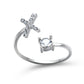 Adjustable Personalized Alphabet Ring - Sphere Standouts