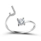 Adjustable Personalized Alphabet Ring - Sphere Standouts