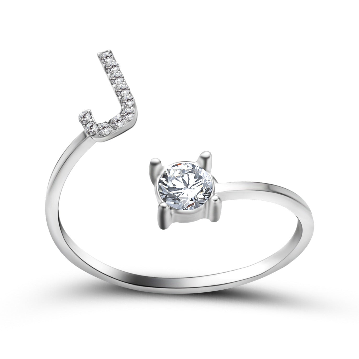 Adjustable Personalized Alphabet Ring - Sphere Standouts