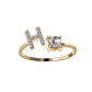 Adjustable Personalized Alphabet Ring - Sphere Standouts