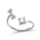 Adjustable Personalized Alphabet Ring - Sphere Standouts