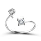 Adjustable Personalized Alphabet Ring - Sphere Standouts