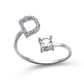 Adjustable Personalized Alphabet Ring - Sphere Standouts