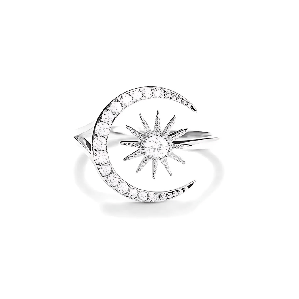 Adjustable Star Moon Ring - Sphere Standouts