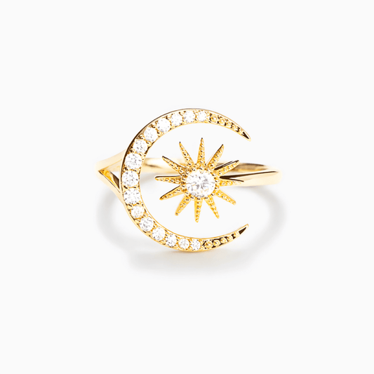 Adjustable Star Moon Ring - Sphere Standouts