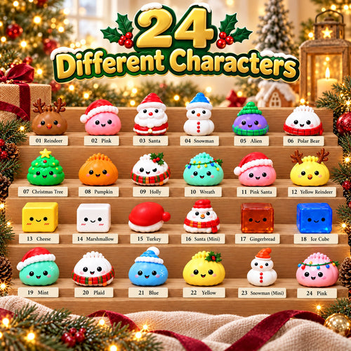 24 different squishy characters