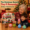 Grandmother and grandchild opening the advent calendar