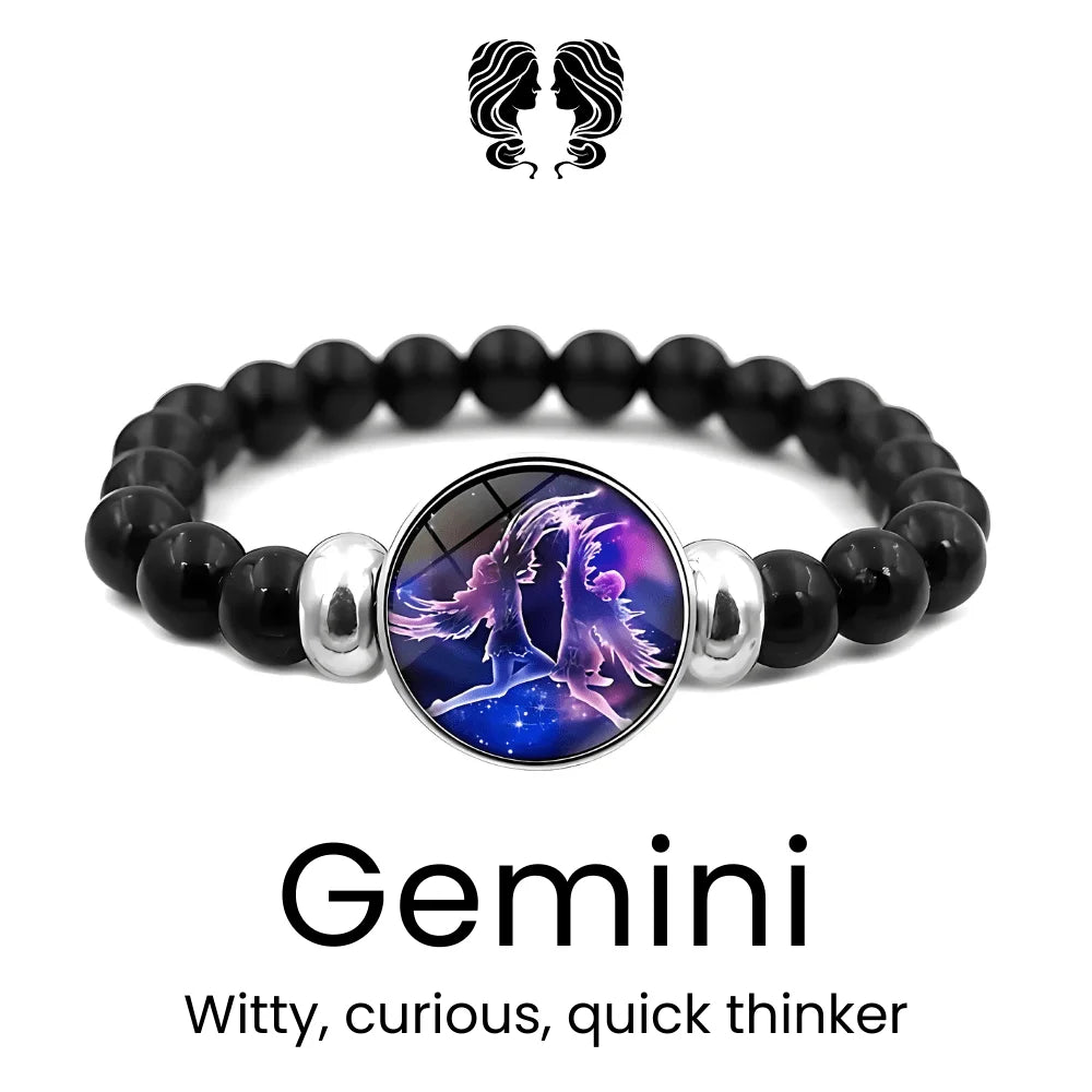 AstroVibe Zodiac Crystal Beaded Bracelet - Sphere Standouts