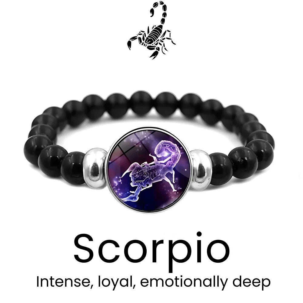 AstroVibe Zodiac Crystal Beaded Bracelet - Sphere Standouts