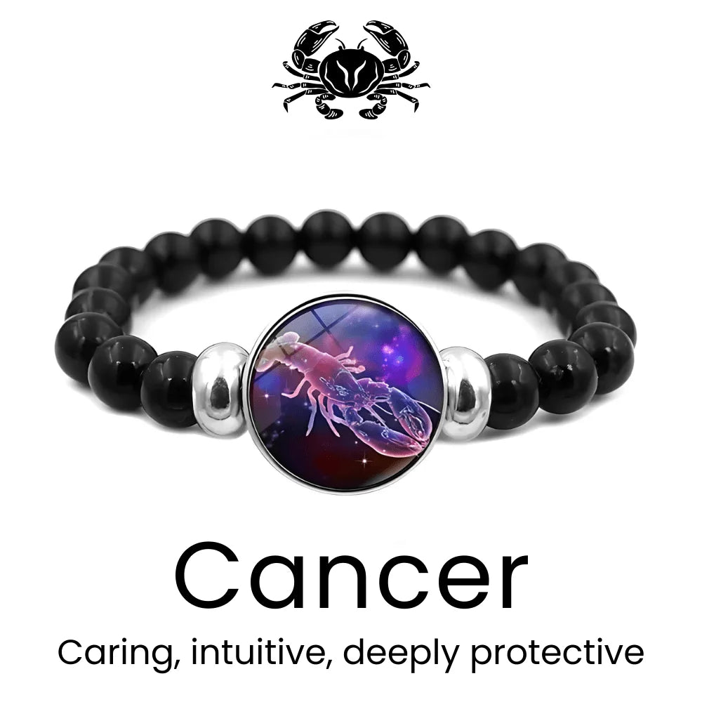 AstroVibe Zodiac Crystal Beaded Bracelet - Sphere Standouts