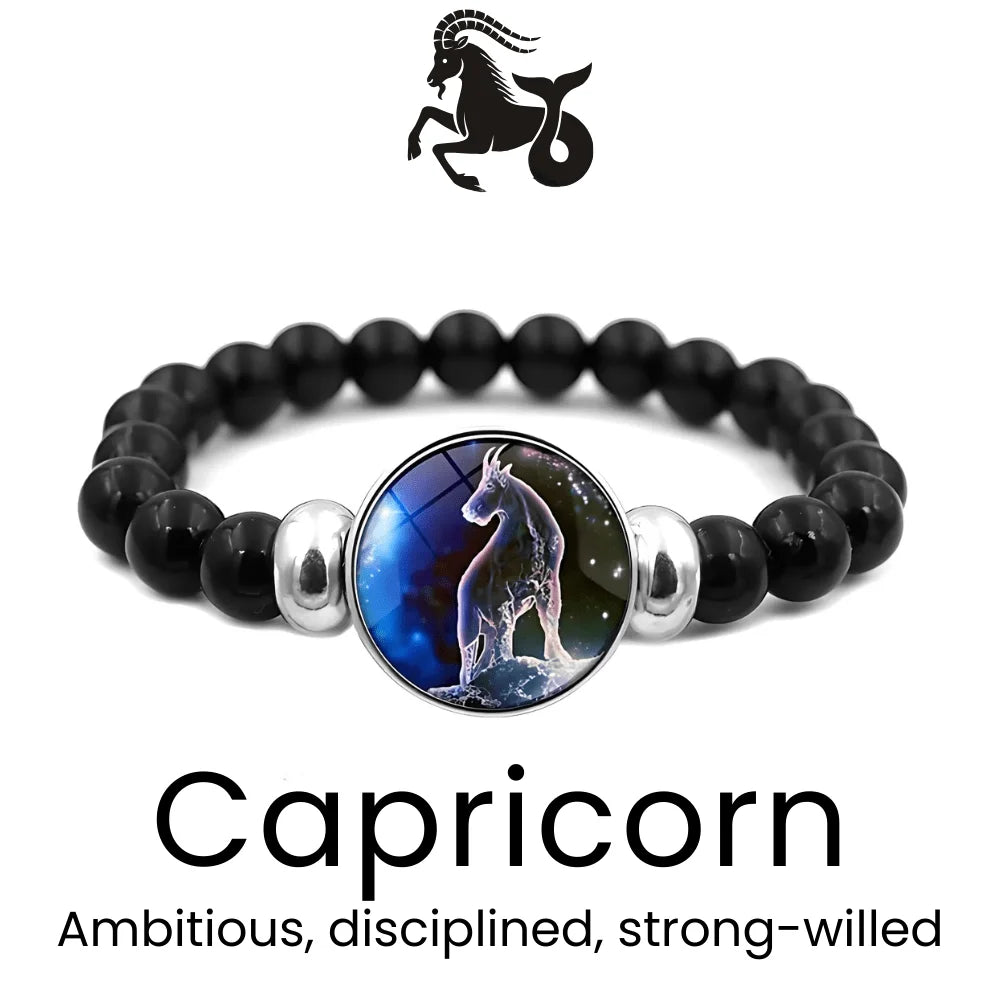 AstroVibe Zodiac Crystal Beaded Bracelet - Sphere Standouts