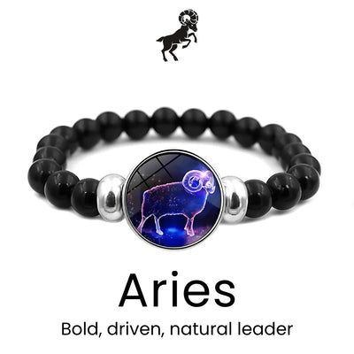 AstroVibe Zodiac Crystal Beaded Bracelet - Sphere Standouts