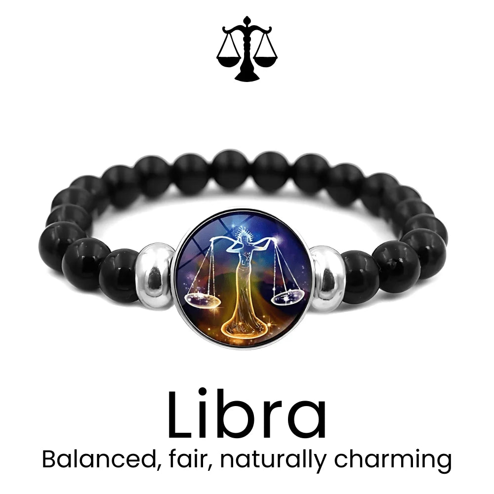 AstroVibe Zodiac Crystal Beaded Bracelet - Sphere Standouts