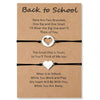 Back To School Mother and Daughter Heart Bracelet Set - Sphere Standouts