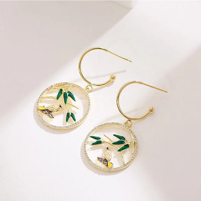 Bird Harmony Earrings - Sphere Standouts