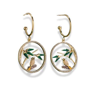 Bird Harmony Earrings - Sphere Standouts