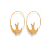 Bird Hoop Earrings - Sphere Standouts