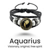 Black Rope Zodiac Bracelet - Sphere Standouts