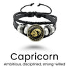 Black Rope Zodiac Bracelet - Sphere Standouts