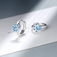Blue Zircon Cat Paw Earrings - Sphere Standouts