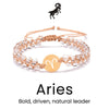 Braided Constellation Zodiac Bracelet - Sphere Standouts