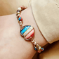 Braided Heart 7 Chakra Bracelet | Natural Energy Stone - Sphere Standouts