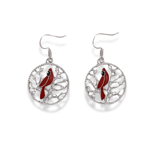 Cardinal Tree Earrings - Sphere Standouts