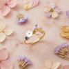 Spring Blossom Ring - flat lay spring