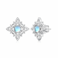 Celtic Moonstone Stud Earrings - Sphere Standouts