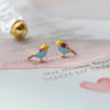 Charming Colorful Bird Earrings - Sphere Standouts