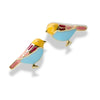 Charming Colorful Bird Earrings - Sphere Standouts