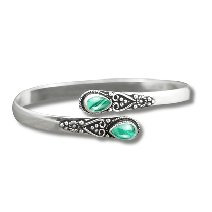 Crystal Pattern Cuff Bracelet - Sphere Standouts