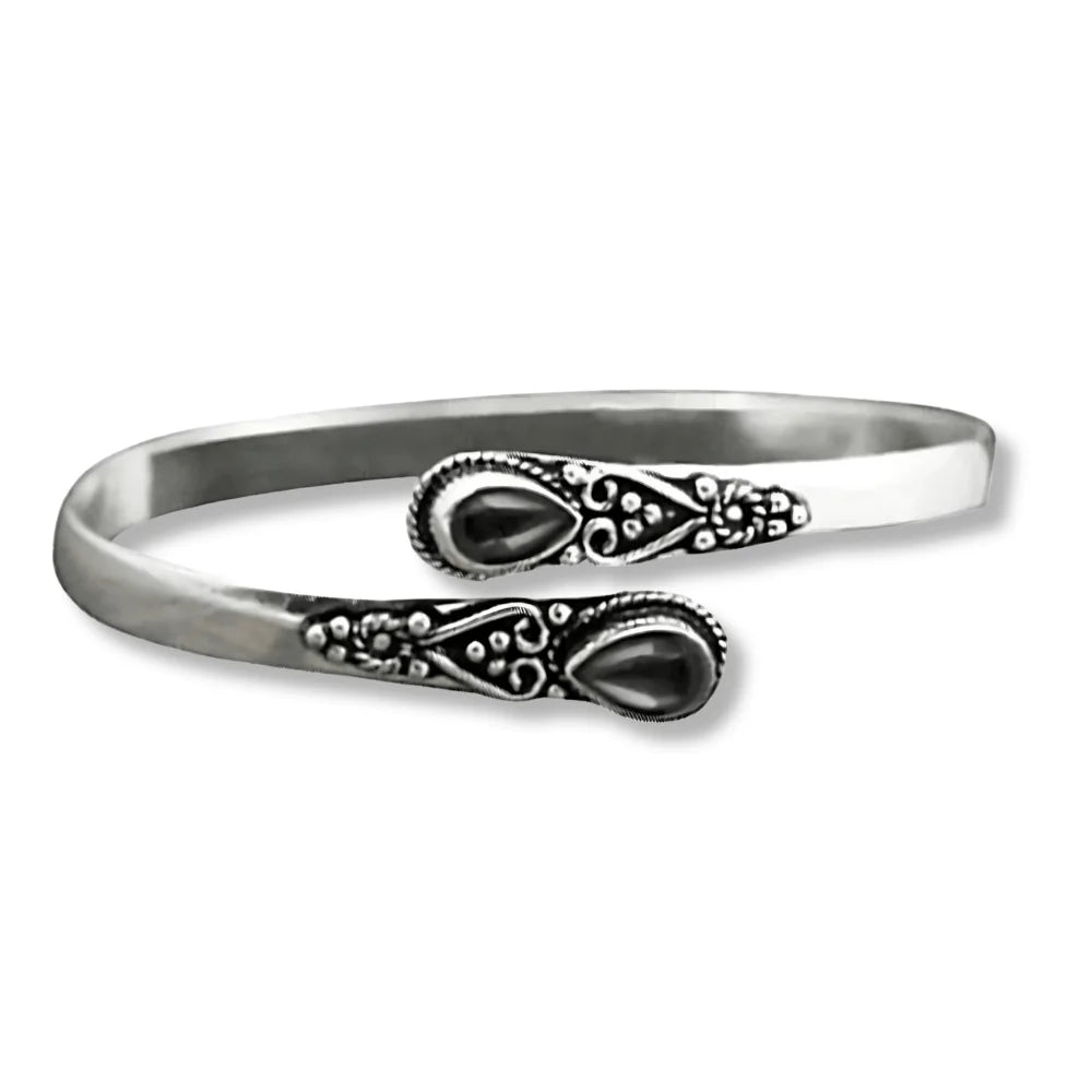 Crystal Pattern Cuff Bracelet - Sphere Standouts