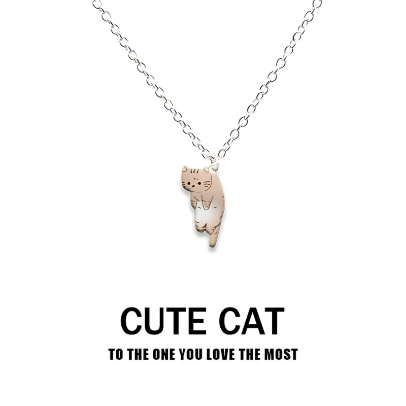 Cute Multi Color Cat Necklace - Sphere Standouts