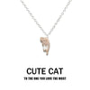 Cute Multi Color Cat Necklace - Sphere Standouts