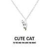 Cute Multi Color Cat Necklace - Sphere Standouts
