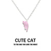 Cute Multi Color Cat Necklace - Sphere Standouts