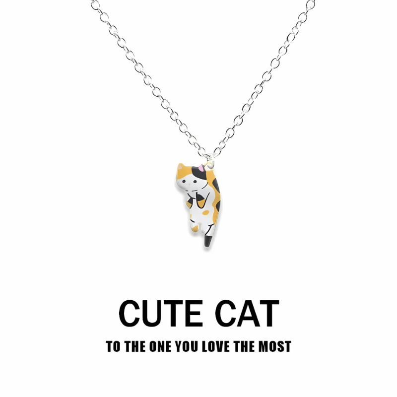 Cute Multi Color Cat Necklace - Sphere Standouts