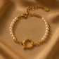 Delicate Pearl Charm Bracelet - Sphere Standouts