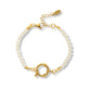 Delicate Pearl Charm Bracelet - Sphere Standouts