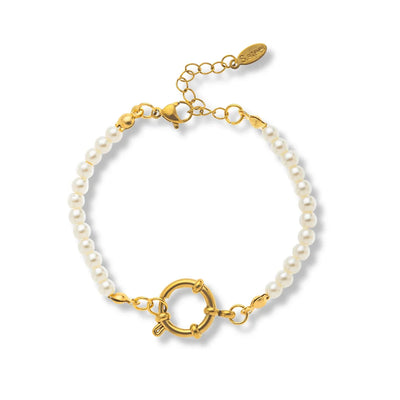 Delicate Pearl Charm Bracelet - Sphere Standouts
