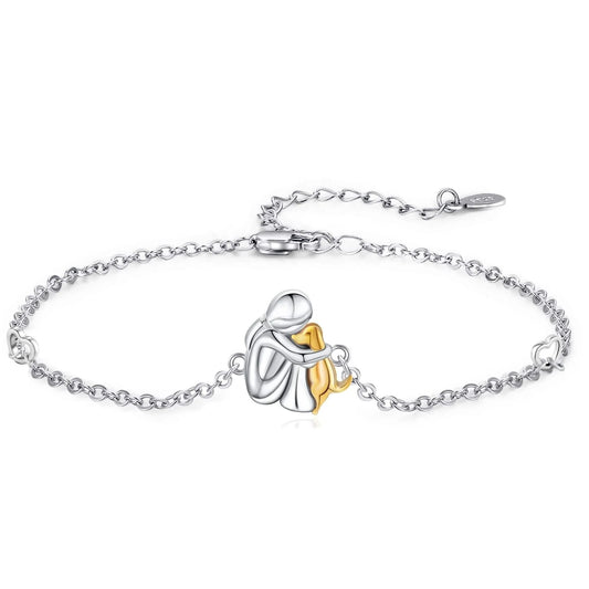 Faithful Dog and Girl Charm Bracelet - Sphere Standouts