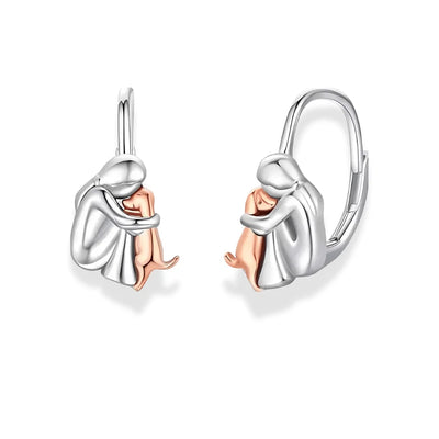 Faithful Dog Earrings - 925 Sterling Silver - Sphere Standouts