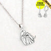 Faithful Dog Pendant + Earrings - Sphere Standouts