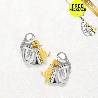 Faithful Dog Studs + Free Necklace - Sphere Standouts