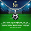 Football Necklace For My Son - Sphere Standouts