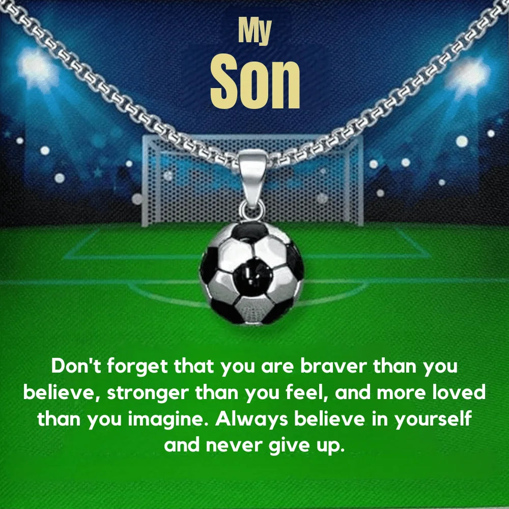 Football Necklace For My Son - Sphere Standouts